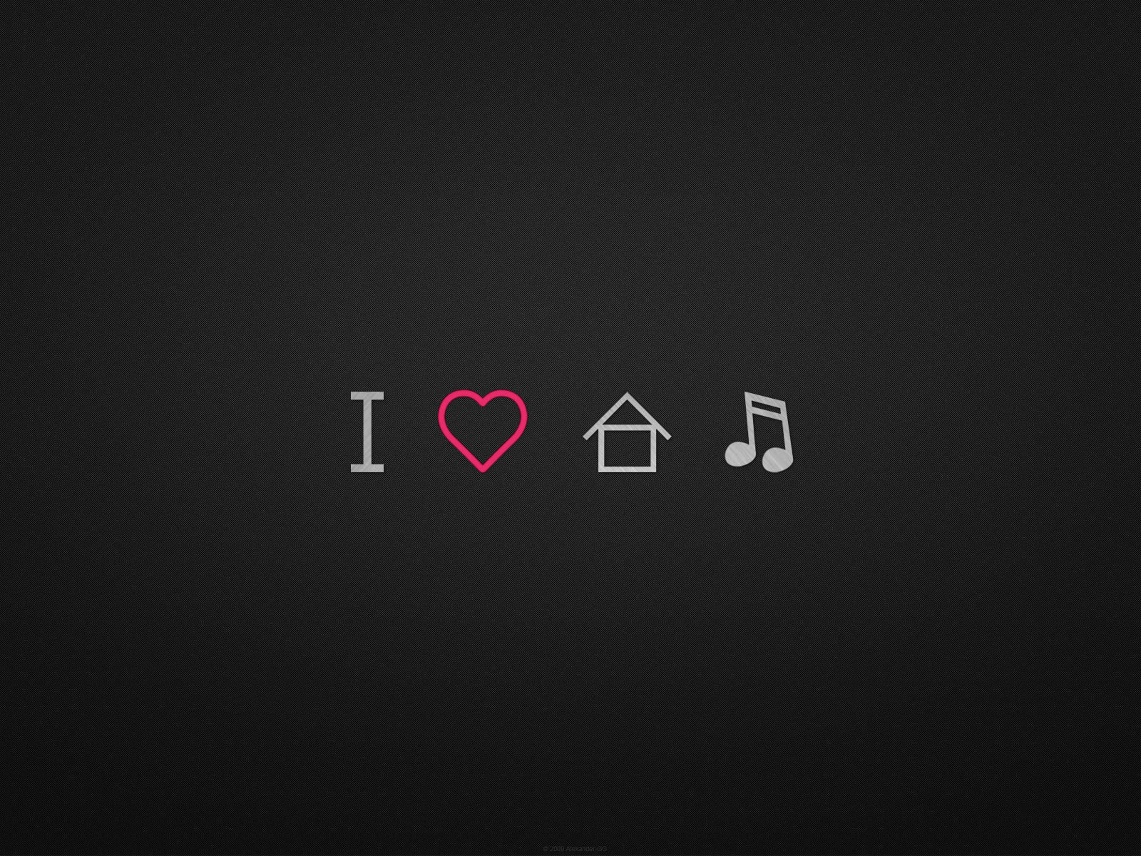 любовь , house, музыка , надпись , значки